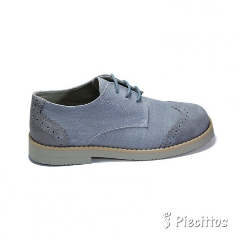 Zapatos Piel Lino Puntera Ante 2