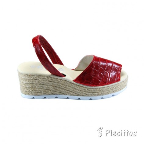 Cuña Piel Roja Plantilla Gel 2