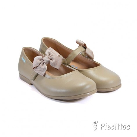 Mercedita Piel Camel Con Lazo