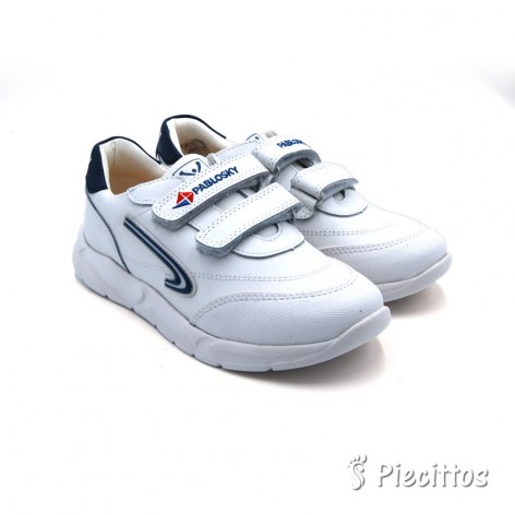 Deportivos Piel Velcro...