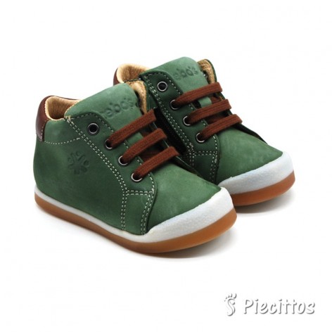 Botas Piel Verde Cremallera...