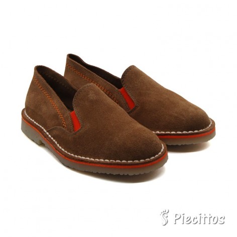 Mocasín Piel Ante Beige...