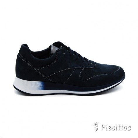 Deportivos Casual Piel Marino 2