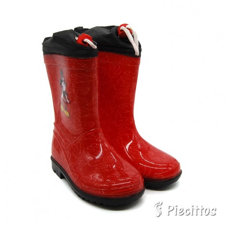 Botas de Agua Mickey Rojas