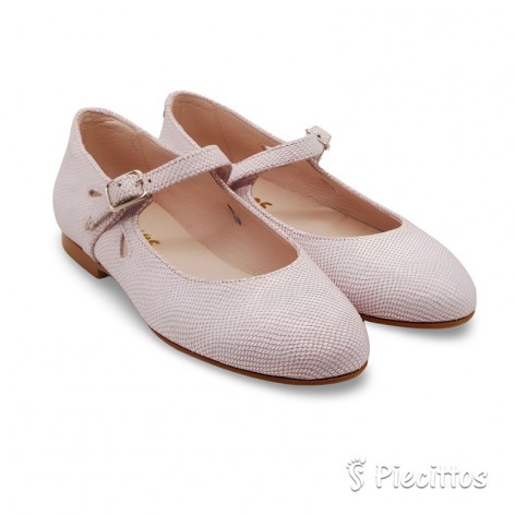 Merceditas Piel Rosa Fantasía