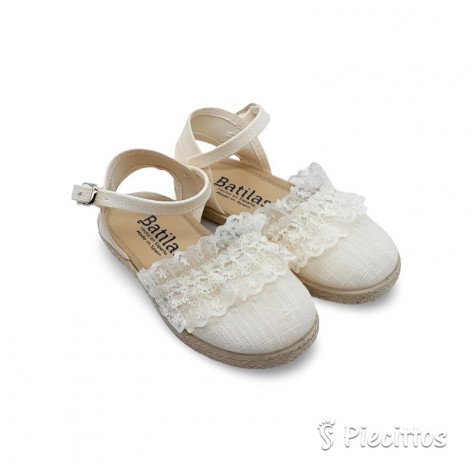 Esparteña Lino Beige Con...