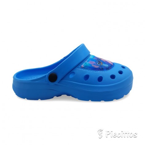 Zuecos Piscina Stitch Azul 2