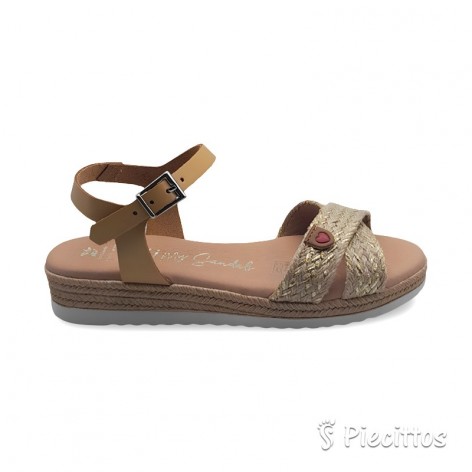 Sandalia Oro Suela Gel 2