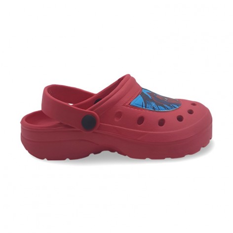 Zuecos Piscina Spiderman Rojos 2