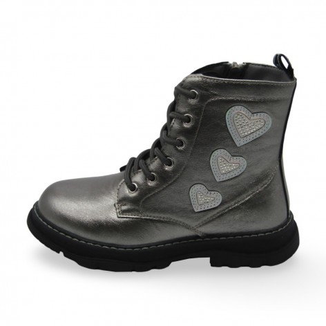 Botines Cordones Plata... 2