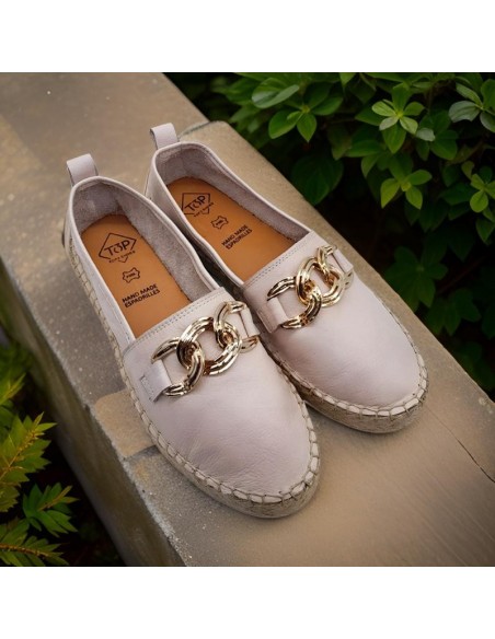 Mocasín Piel color Nude - Top3