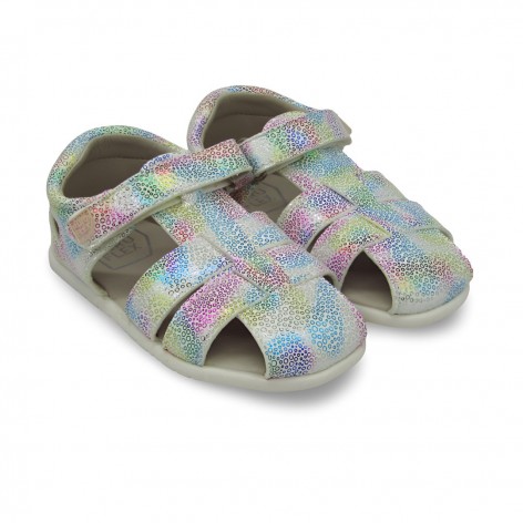Sandalia Respetuosa Blanca Glitter - Piruflex