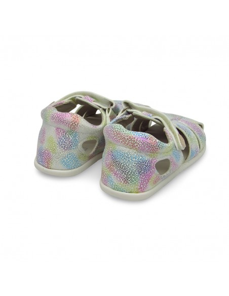 Sandalia Respetuosa Blanca Glitter - Piruflex