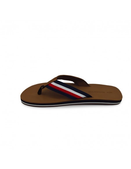 Chanclas de Dedo Marrón Banda - Gioseppo