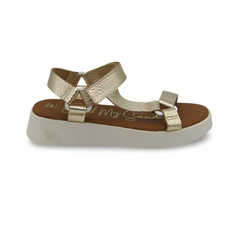 Sandalia Piel Color Champán - Oh my Sandals 2