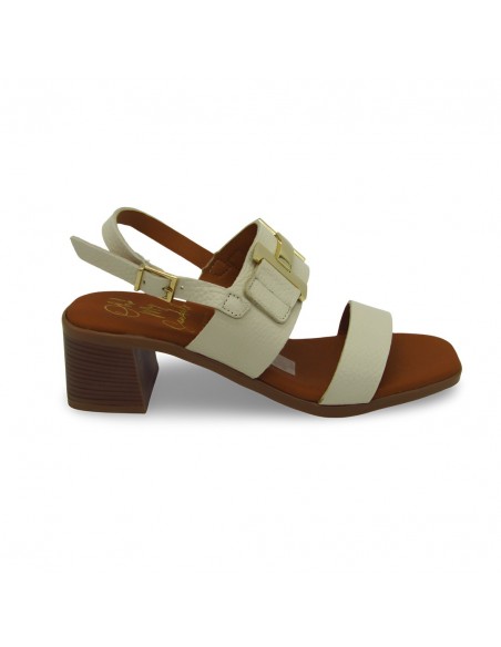 Sandalia Piel Color Hielo - Oh my Sandals