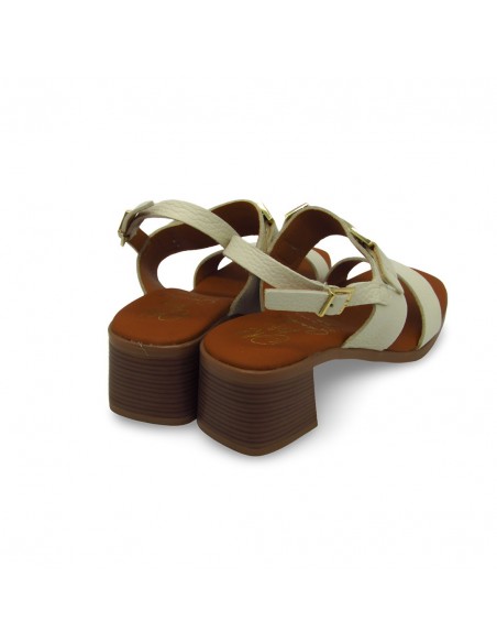 Sandalia Piel Color Hielo - Oh my Sandals