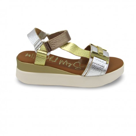 Sandalia Piel Plata - Oh my Sandals 2
