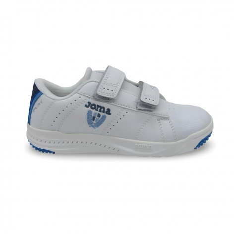Deportivos Velcro Blanco Azul Joma 2