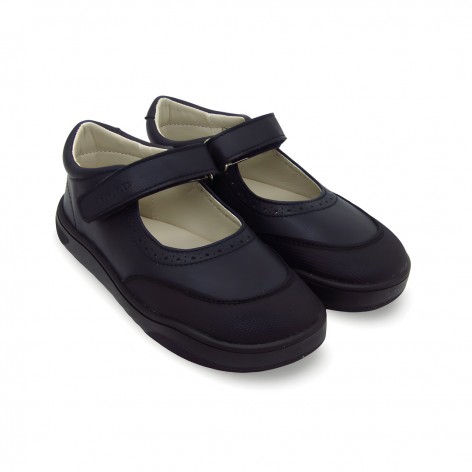 Zapatos Colegiales Respetuosos Mercedita Marino - Piruflex