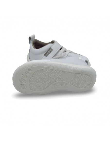 Deportivos Respetuosos Piel Blanca Velcro - Zapy