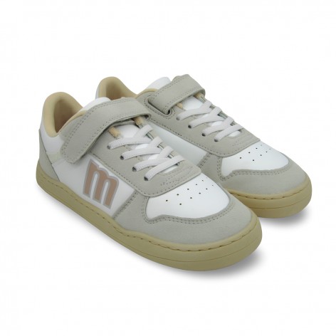 Deportivos Respetuosos Blanco Rosa Velcro - Mustang