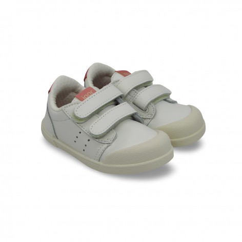 Deportivos Piel Respetuosos Barefoot Blanco Rosa - Igor