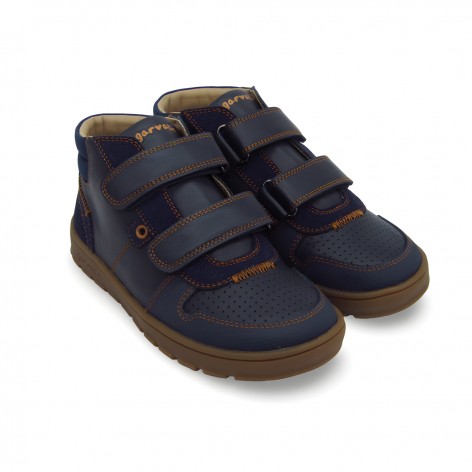 Botines Piel Marino Velcros - Garvalín