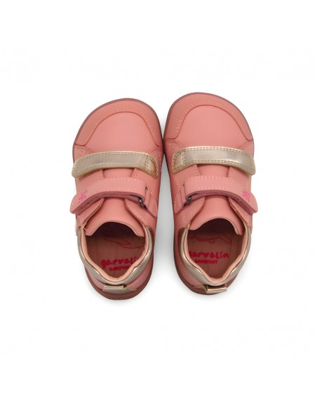 Botines Piel Rosa Velcros Conejito - Garvalín