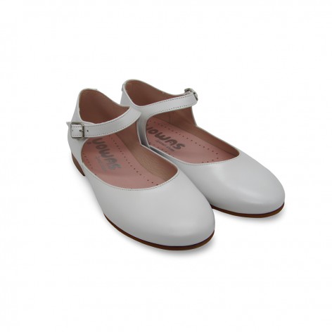 Yowas Zapato Piel Nacarado Blanco