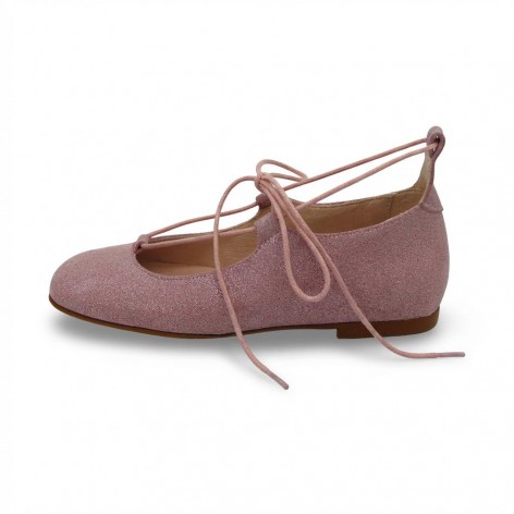 Yowas Mercedita Piel Rosa Cordón Tobillo 2