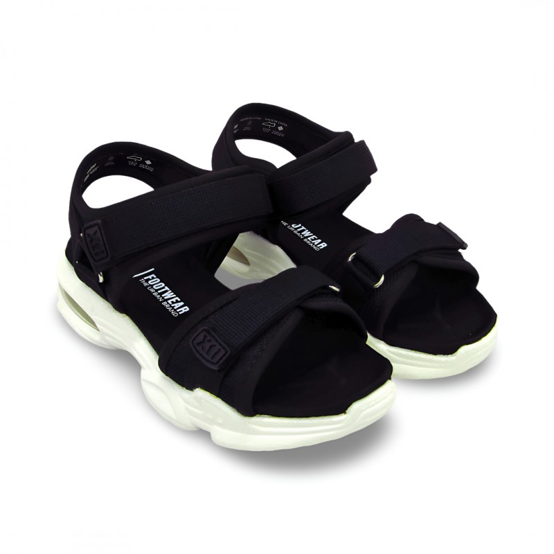 Sandalia Negra Xti Velcro