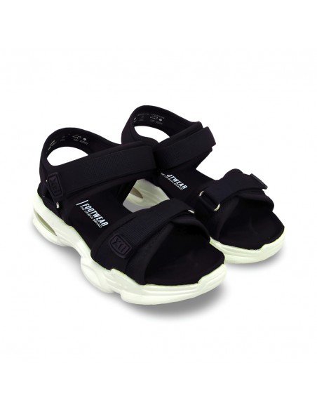 Sandalia Negra Xti Velcro
