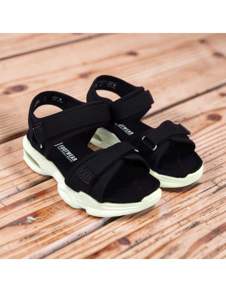 Sandalia Negra Xti Velcro