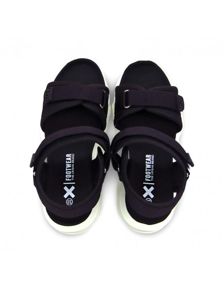 Sandalia Negra Xti Velcro