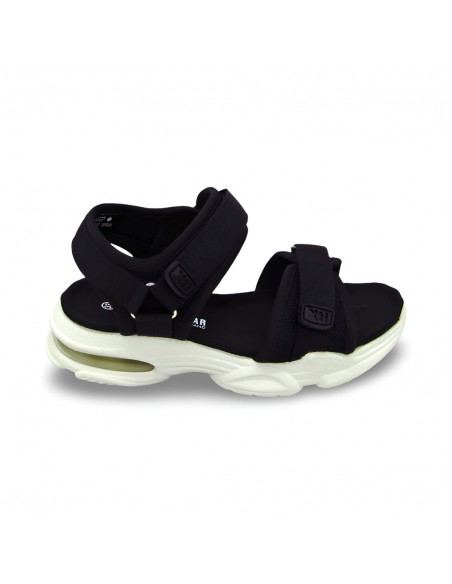 Sandalia Negra Xti Velcro
