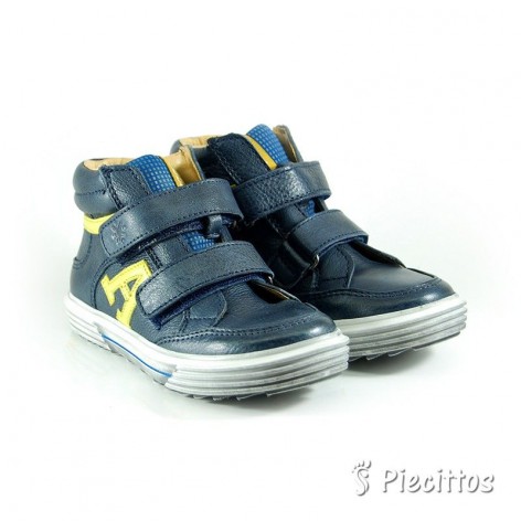 Botines Piel Marino con...